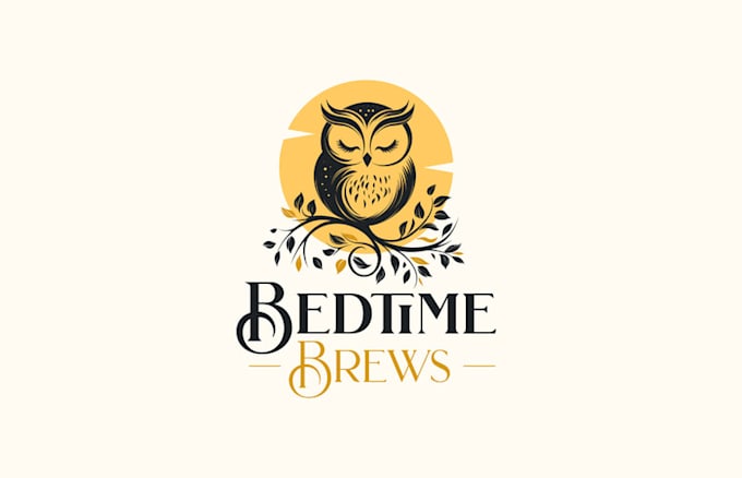 design premium nighttime wellness beverage brand logo