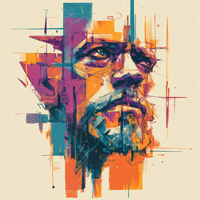 illustration expresionism art, graffity, abstract