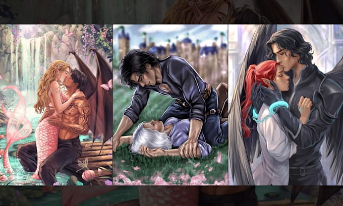 draw nsfw sfw art illustration anime semi realistic style couple art commissions