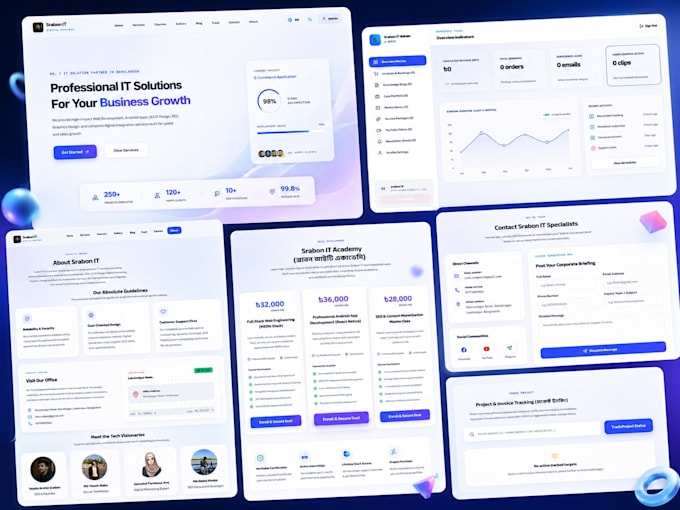 create your full stack website with react, node and express js