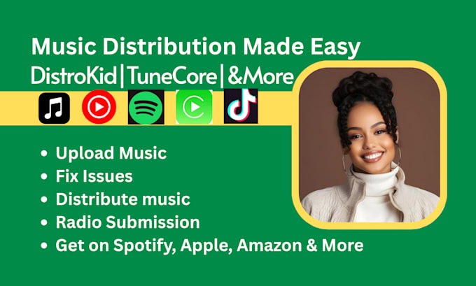 fix issue and distribute music using distrokid, ditto, tunecore, cd baby, amuse