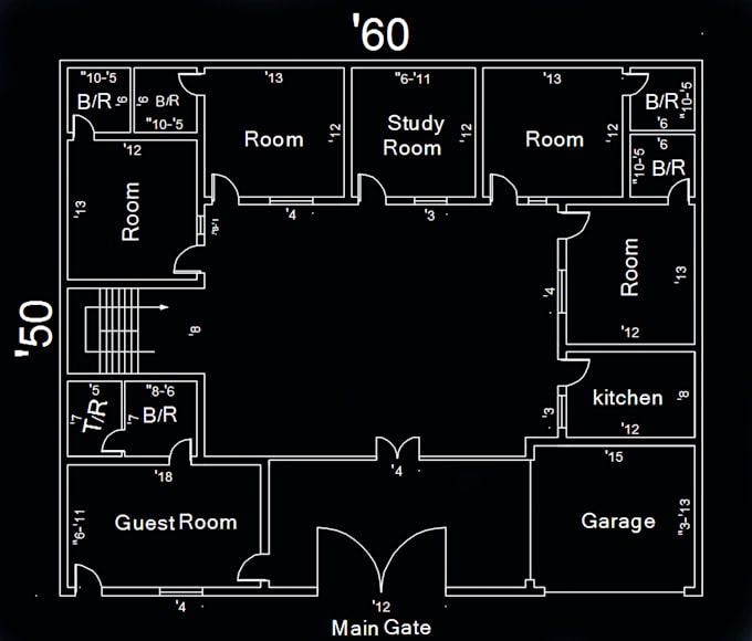 2d draw floorplans in autocad