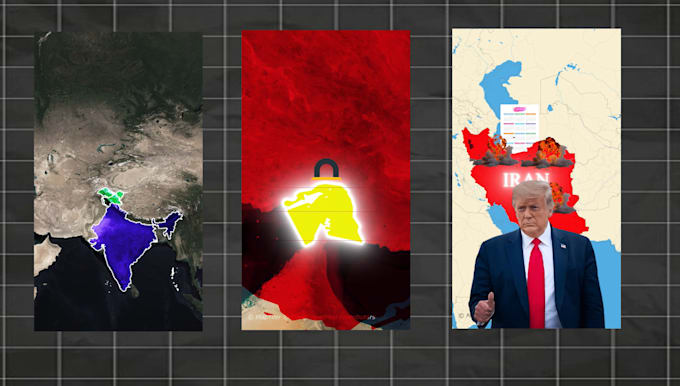 create map animation for tiktok reels and youtube shorts