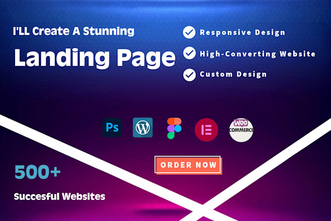 Design a high converting landing page by Barcohe | Fiverr