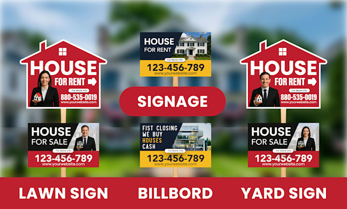 design lawn sign or signage