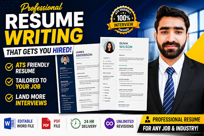 design a professional resume and modern CV layout