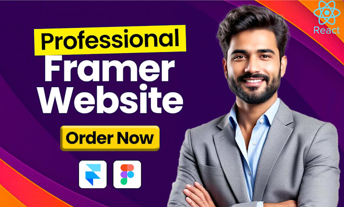 develop your website with framer, convert also figma to framer