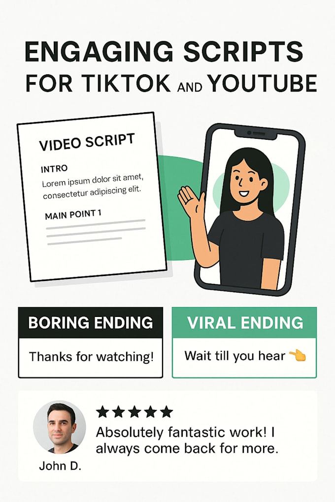 Write engaging scripts for videos by Shieldcraftsman | Fiverr