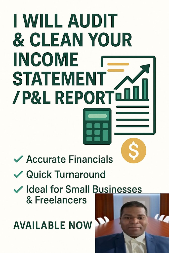 audit and clean your income statement or profit and loss report