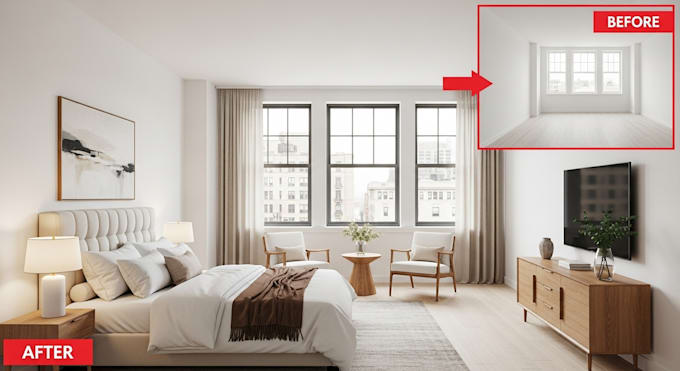 do 3d virtual staging, home staging, realistic virtual renovation for listing