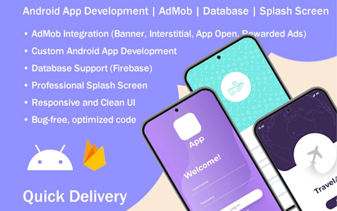 create entire app with admob support for ads