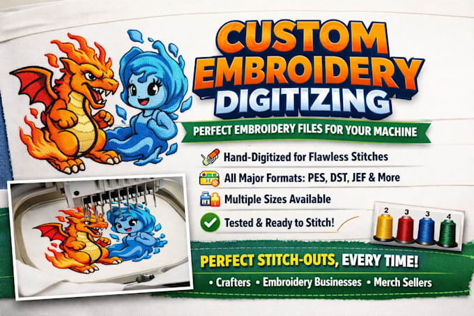 digitize files for embroidery