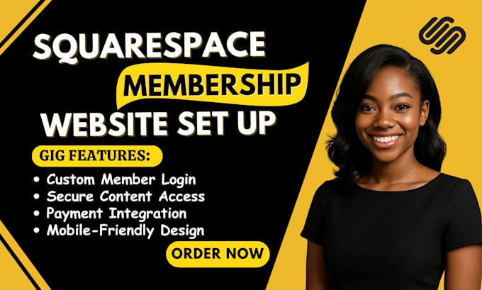 build a squarespace membership website online course website author website