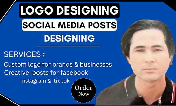 design profile logo for youtube, tiktok, or instagram