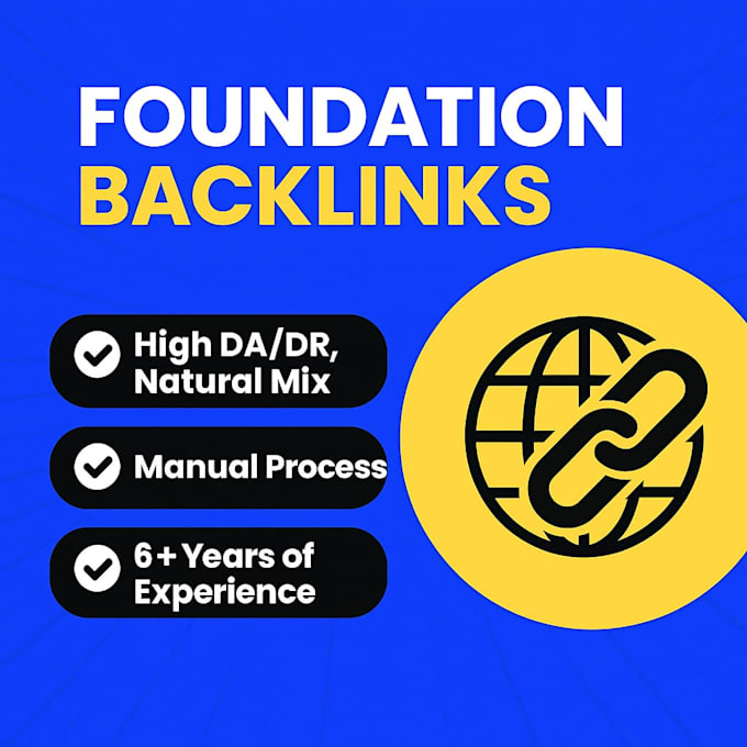 create mix foundation links with SEO foundation backlinks