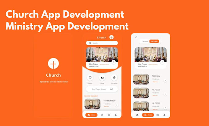 develop church app video streaming conference app ministry app reading app