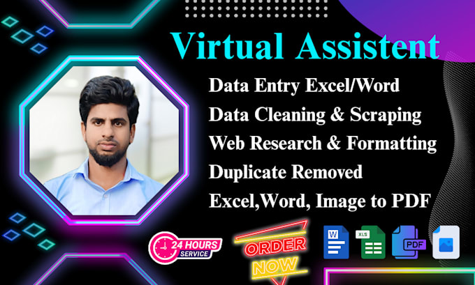 do data entry, cleaning, formatting, PDF editor