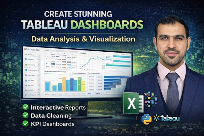 create do data analysis and create tableau dashboard
