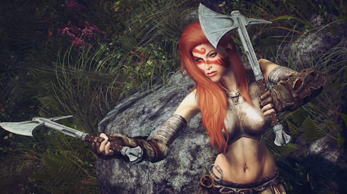 create edit port custom models mods for skyrim, fallout starfield, ffxiv bonelab