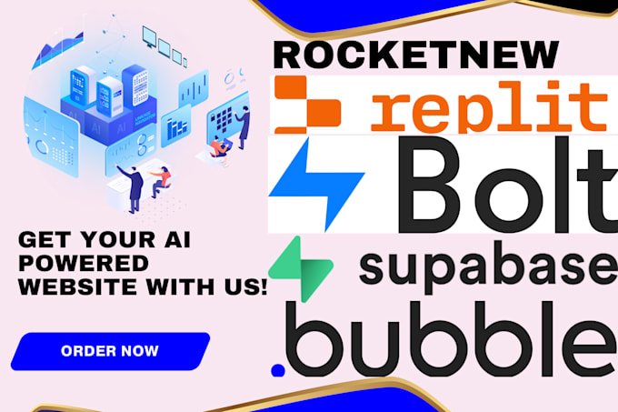 develop ai vibe code website rocketnew lovable replit bubble