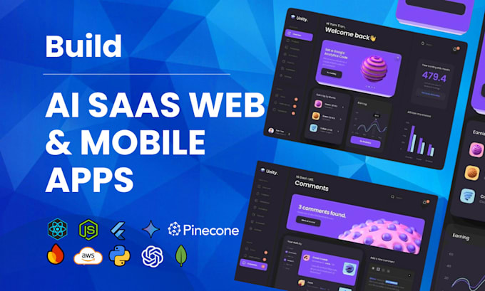 design custom ai websites, mobile apps, saas platforms and intelligent chatbots