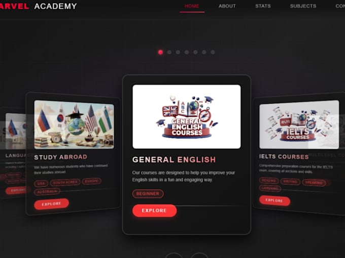 develop a custom web application or backend