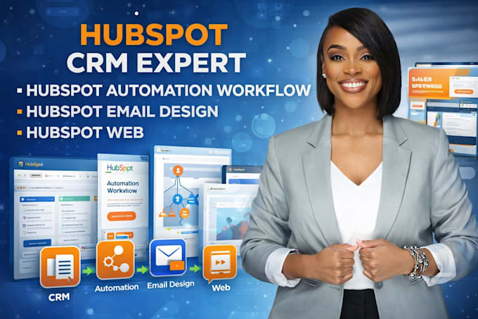 hubspot CRM expert hubspot automation workflow hubspot email design hubspot web