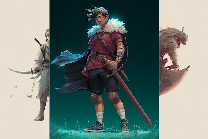 draw d and d character according to your requirement