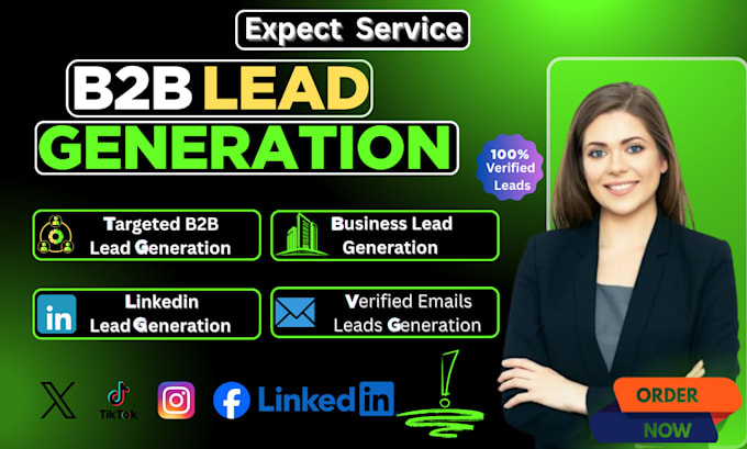 provide b2b lead generation, linkedin leads and verified email list