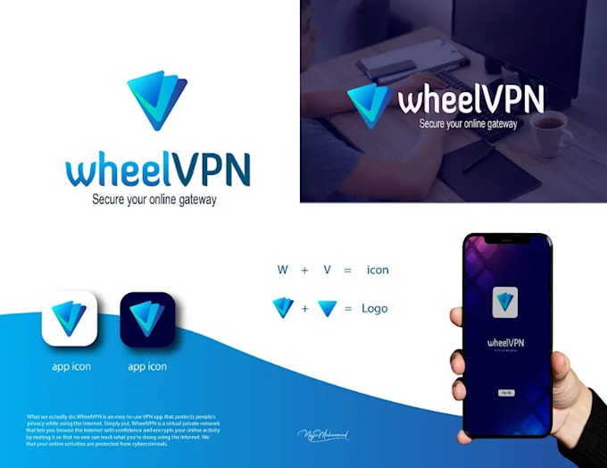 design modern mobile app icon and app logo design