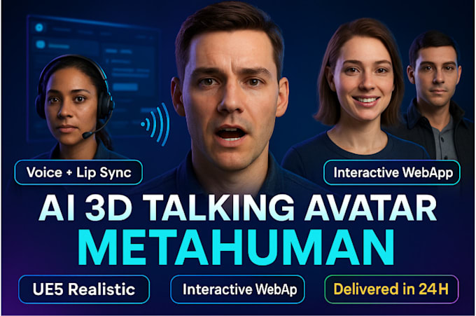 do 3d metahuman virtual ai avatar digital human metaverse assistant immersive