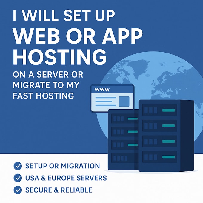 set up web or app hosting on a server