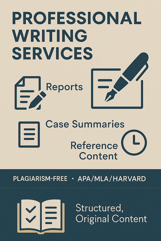 write reports, summaries, and reference content
