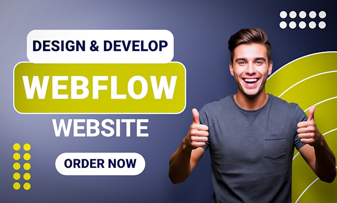 Design and develop a responsive website in webflow, figma to webflow by ...