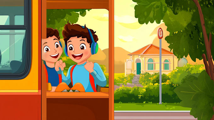 create kids children book illustrations