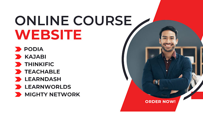 setup learnworlds kajabi podia thinkific mighty network learndash course website