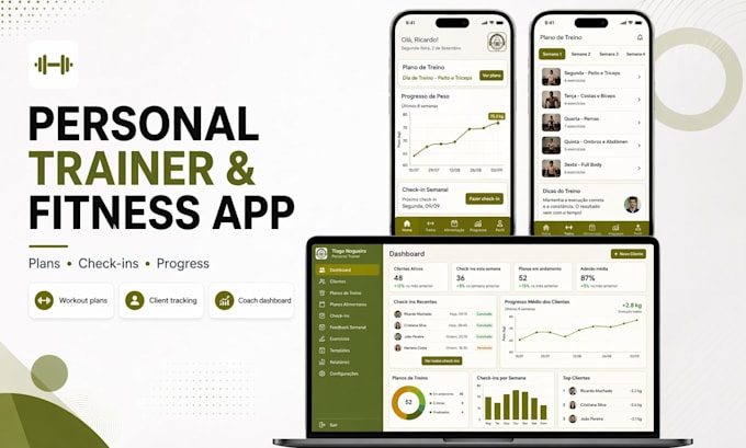 build a flutterflow personal trainer or fitness app