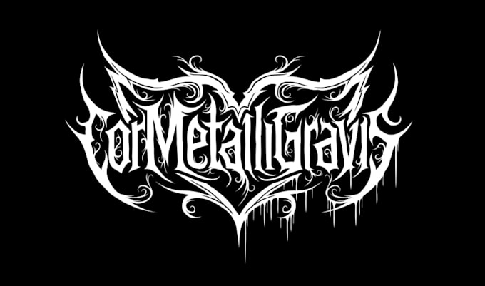 make death metal, slam, and brutal logo for you