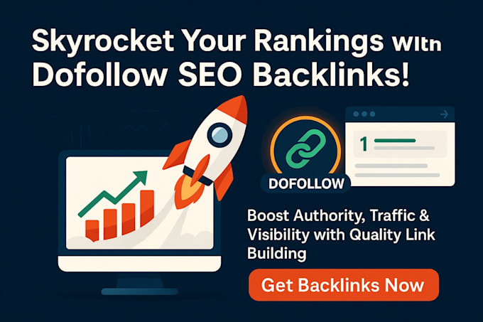 skyrocket ranking with high quality dofollow SEO backlinks