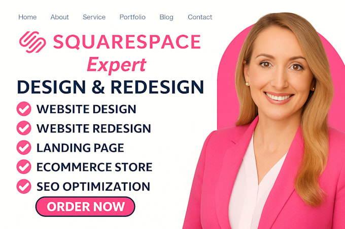 design redesign and optimize your squarespace website for better performance