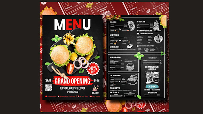 Sale Menu Sales driven restaurant menu flyer that boosts customer orders by ...