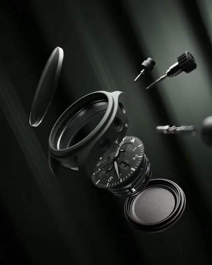 make realistic cinematic fluid particle simulation and 3d watch animation in 8k