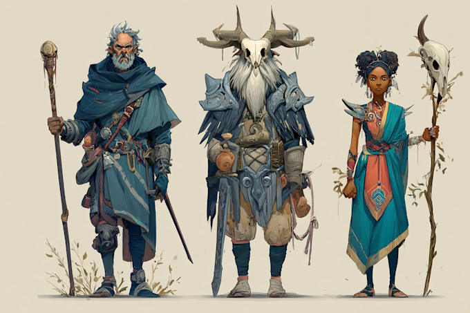 Fansinating Characters Draw original fantasy characters, concept art, fanart by Luseazenae ...