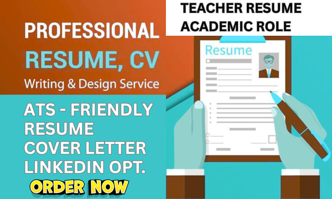 write a professional resume for teachers, educators, and academic staff