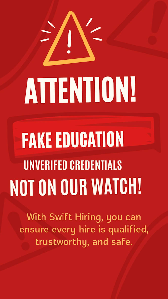 perform background verification for employment