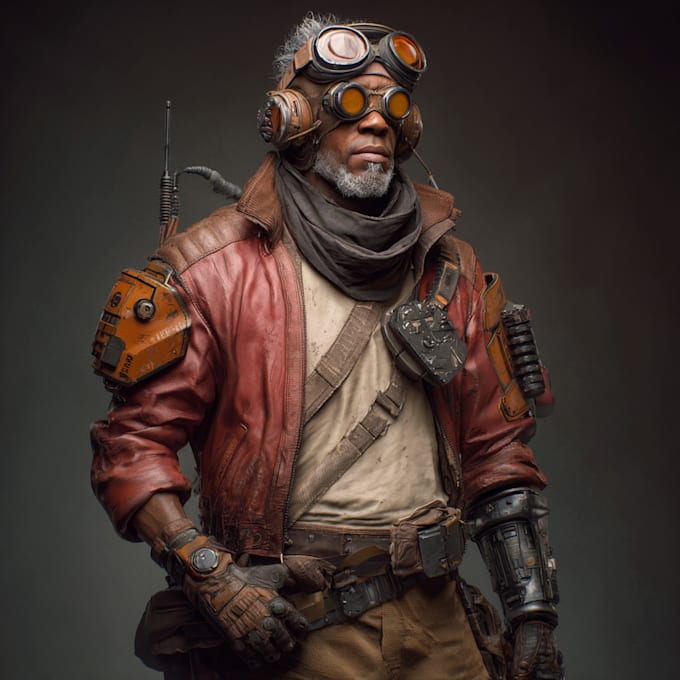 illustrate  high quality fantasy sci fi  character