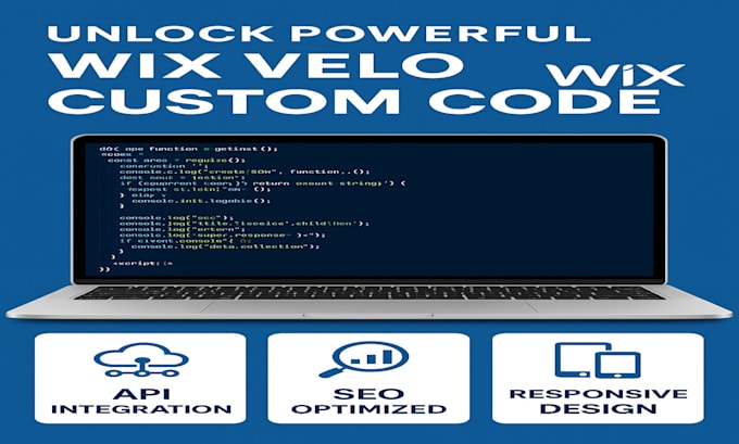 custom wix velo code seo optimization API integration gupshup responsive design