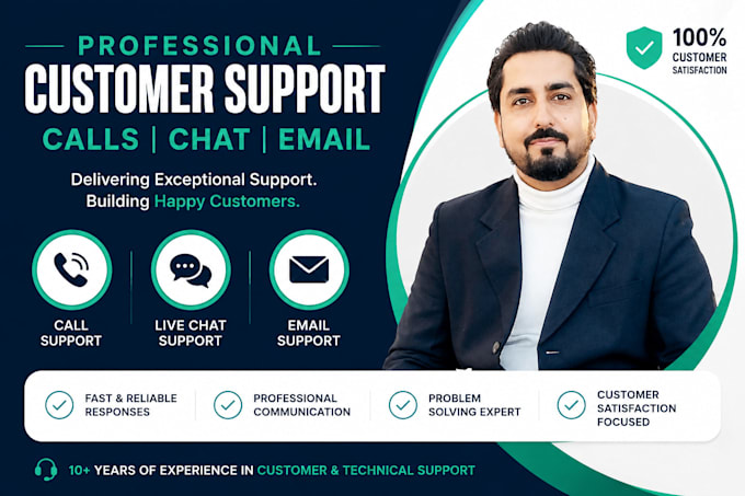 provide excellent customer support for calls email and chat