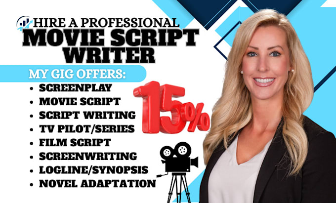 write screenplay movie script film script screenwriting script editing TV series