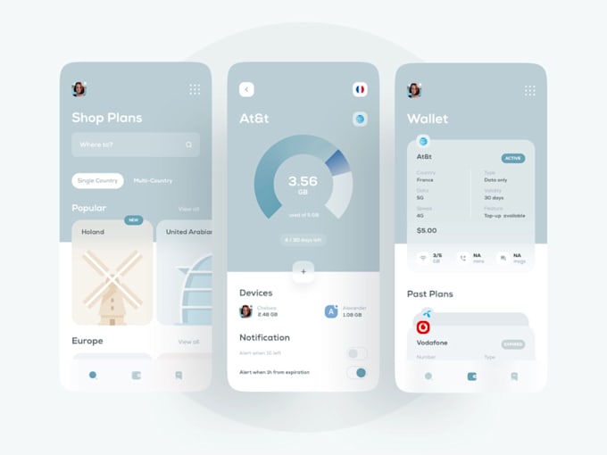 develop softphone app, linphone app, esim app, esim website, voip app,